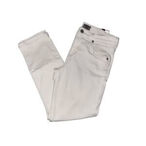 Citizens of Humanity Womens White Elsa Mid‎ Rise Slim Fit Crop Jeans Size 26
